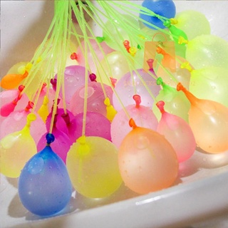 ลูกโป่งน้ำ พร้อมมีหัวต่อสายยาง 🎈มีหลายสี Magic water Balloons🚿 1ช่อ มี 37ลูก  oc99