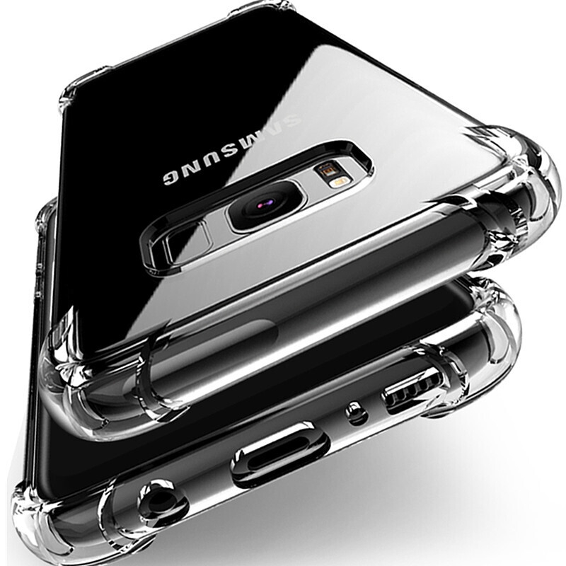 เคส TPU คริสตัลไฮบริด แบบบาง สําหรับ Samsung Galaxy S10 S9 S8 S7 S6 Plus Note10 Note9