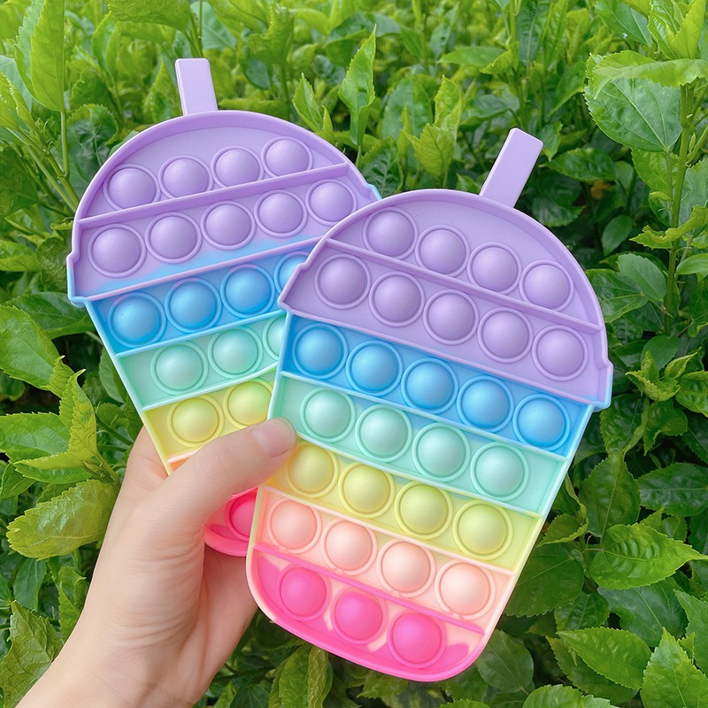 Rtส่งจากไทย ของเล่นกดปุ่ม pop itถูกๆ pop it สายรุ้ง รูปที่ 2