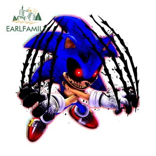 EARLFAMILY 13 ซม.Sonic น่ากลัวรถสติกเกอร์ Campervan Windows …