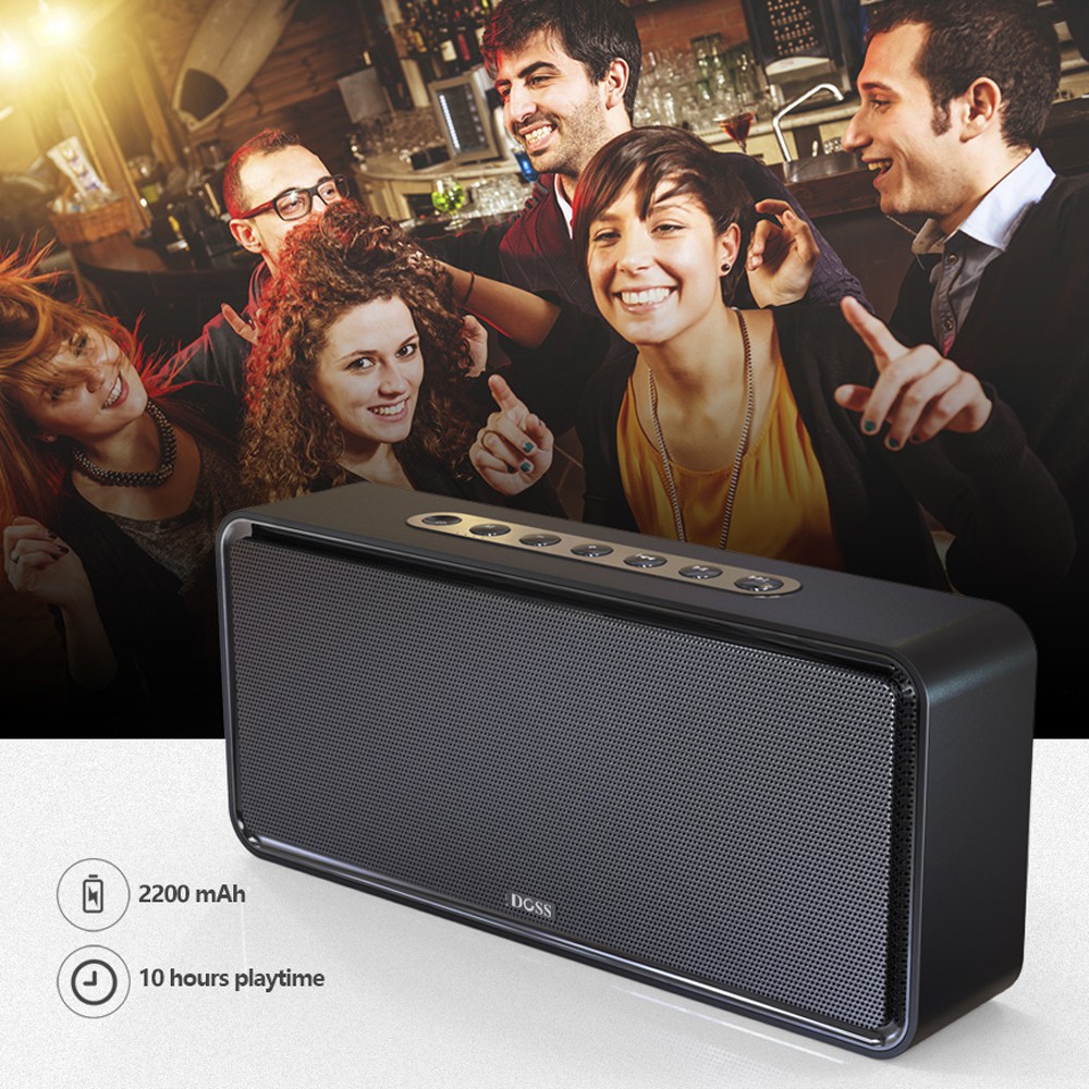 ลำโพงคอมพิวเตอร์ DOSS SoundBox XL Portable Sound Box Bluetooth Speaker
