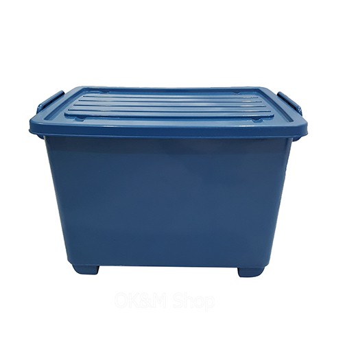 OL&P shopกล่องพลาสติก กล่องใส่ของ อเนกประสงค์ 28x38x24 ซม.(มีล้อ)