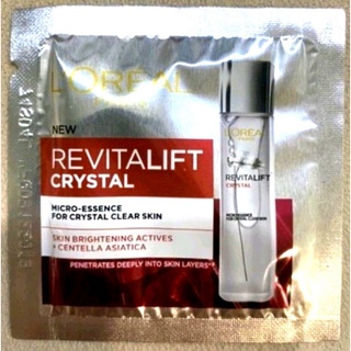 (exp.2024)Loreal Revitalift crystal (2 ml.*1 ซอง) ลอรีอัล รีไวทัลลิฟท์ คริสตัล ไมโครเอสเซนส์ ขนาดทดลอง