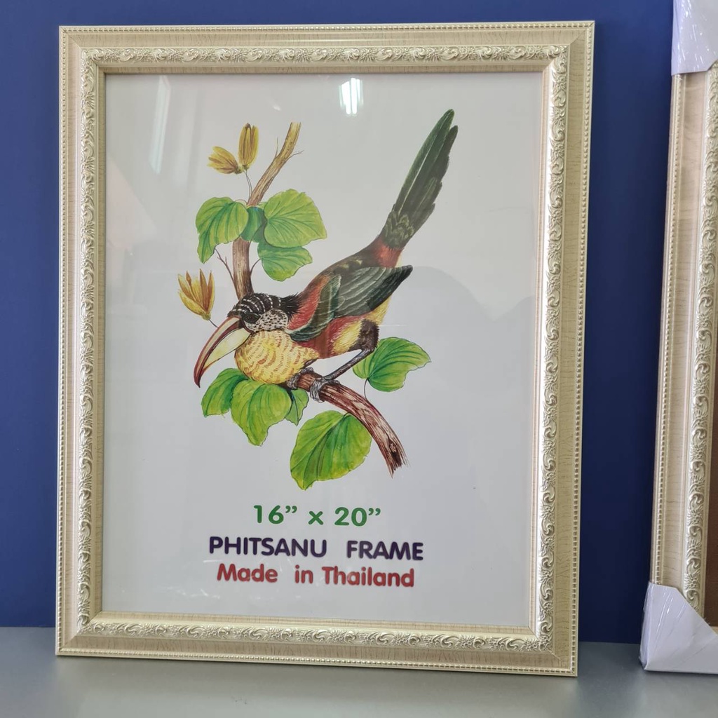 กรอบรูป ไม้สีขาวมุก ขนาด 16x20 นิ้ว / 15x21 นิ้ว กรอบเปล่า หรือ สั่งพร้อมปรินทร์รูป