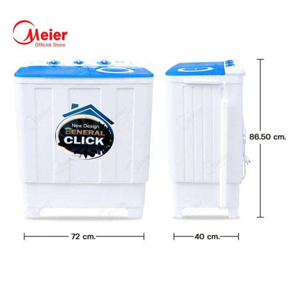☔️🚣‍♀️ Meier / Ceflar เครื่องซักผ้า 7.5kg / 8.5 kg /13.5kg เครื่องซักผ้าถังคู่  ซักปั่นฆ่าเชื้อ - รูปที่ 3