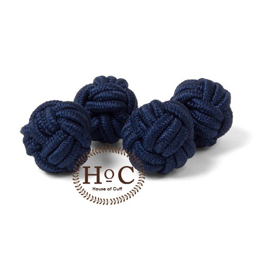 KEMEJA CUFFLINK CUFFLINKS FRENCH CUFF SHIRT BUTTON CUFF SILK KNOT BLUE CUFFLINKS