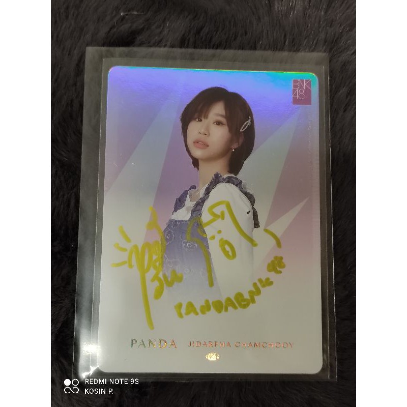 ลายเซ็น Panda แพนด้า Ultimate Rare Bnk48 premium card ลายเซ็นจริง