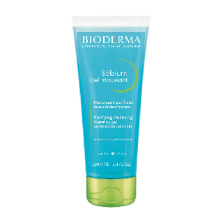 Bioderma Sebium Gel Moussant 100 ml. เจลล้างหน้าสูตรไมเซล่า สำหรับผิวผสมถึงผิวมัน เป็นสิวง่าย