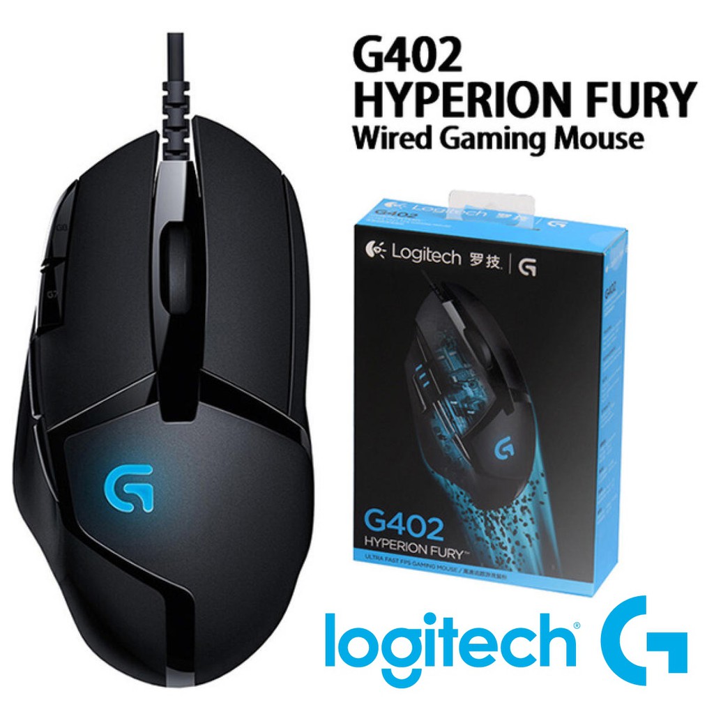 เมาส์เกมมิ่ง Logitech G402 Hyperion Fury FPS Gaming Mouse Warranty 2 - y