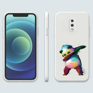 เคสซิลิโคน ลายแพนด้า กันตก สําหรับ OnePlus 8T 8 Pro 7 7T 9R 9 Pro Nord2 5G One Plus Phone Casing  Silicon Fashion Camera Lens Protector Full Cover simple Liquid silicone Cases