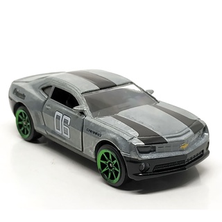 Majorette Chevrolet Camaro Zamac - Silver Color - Black Strip hood /Wheels 8SG /scale 1/62 (3 inches) no Package