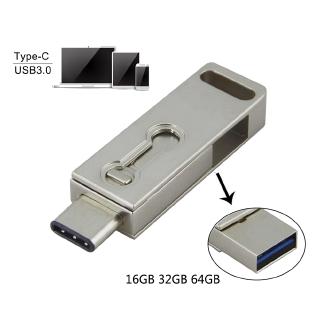 แฟลชไดรฟ์Type C Usb 3 . 1 แฟลชไดรฟ์มินิ Usb 3 . 0 U Disk Otg 16 Gb สําหรับสมาร์ทโฟน Pc