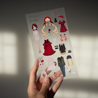 Kanalyss Cosplay Dress-up Sticker สติกเกอร์แต่งตัวเจสซี่