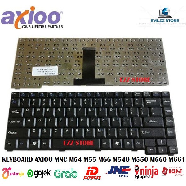 คีย์บอร์ด AXIO MNC M540 M54N M54S M54SE M54SR M54V M55G M55N 6-80-M55G0-012-1 6-80-M55G0-013-1 ใหม่