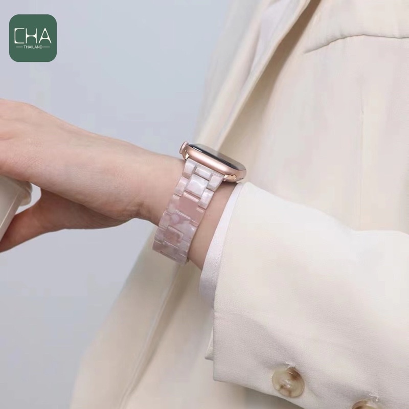 สายหินอ่อน สาย  Watch10 9 8 7 6 5 Watch หน้าปัด 41มม. 44 /45มม. 40 /41 มม.38 มม สีใหม่ ปรับได้ สายนาฬิกา smart watch