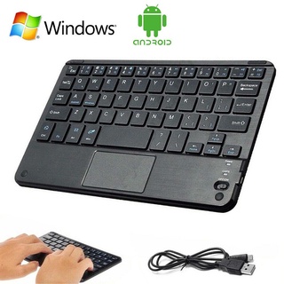 Touchpad/ Normal Version Portable keyboard computer keyboards Mini Bluetooth Wireless Keyboard with Touchpad Mouse  for Android IOS Tablet