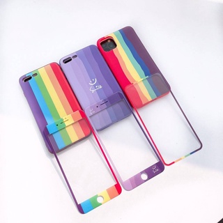 เคสลายรุ้ง+ฟิล์มมีSamsung A02