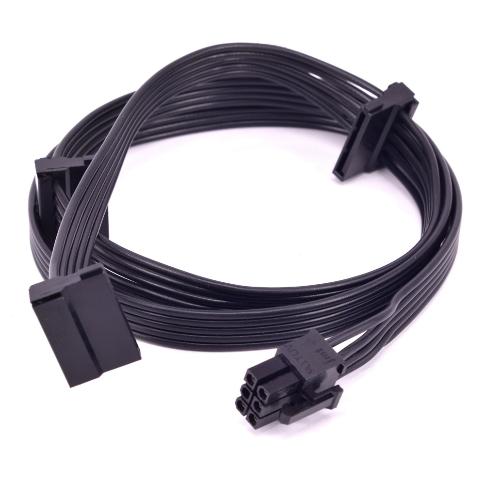 สายไฟ 6Pin ถึง 3 SATA สําหรับ Cooler Master MWE Gold 550 650 750