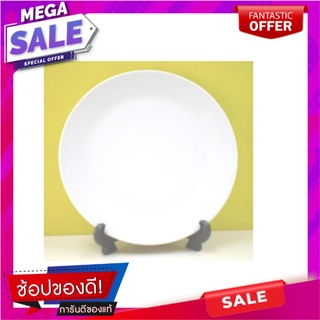 จาน PORCELAIN ตื้น 9.25" ROYAL PORCELAIN WHITE WARE อุปกรณ์ใส่อาหาร PORCELAIN FLAT PLATE 9.25" ROYAL PORCELAIN WHITE WAR