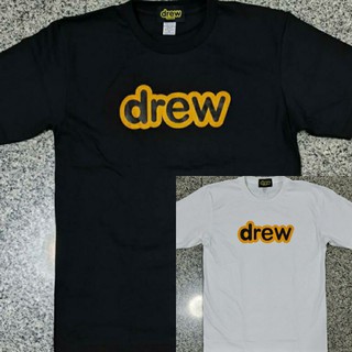 เสื้อยืดวินเทจXmWj    นุ่ม     ดำ     มี    ขาว Drew House T-shirt 100% cottonS-3XL