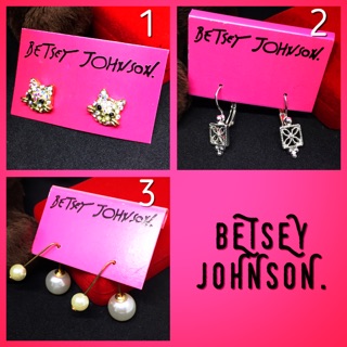 Betsey Johnson ต่างหูแบรนด์เนม