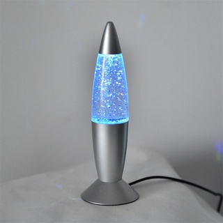 Pocketman USB Colorful Decorative Atmosphere Lights LED RGB Color Changing Lava Rocket Lamp Creative Glitter Night Light Home Decoration