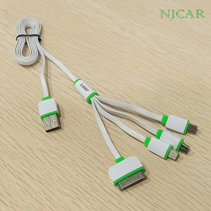 NJCAR1 สายชาร์จ USB 4in1 ยาว1เมตร ชาร์จไอโฟน ชาร์จสำหรับ สมาร์ทโฟน โทรศัพท์ สายusb thumbnail 3