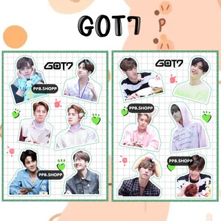 ( สั่งขั้นต่ำ 5 แผ่น ) Got7 V1 สติ๊กเกอร์ไม่ไดคัท กันน้ำ อ่านก่อนสั่งน๊าาา