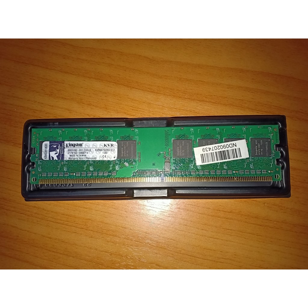 RAM PC (แรม พีซี) KINGSTON DDR2 KVR667D2N5/512MB มือสอง