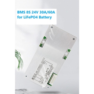 BMS 8S 24V 35A / 60A LiFePO4 3.2V ยี่ห้อ JBD มีบอร์ดป้องกัน balance มี LED แบตลิเธียม