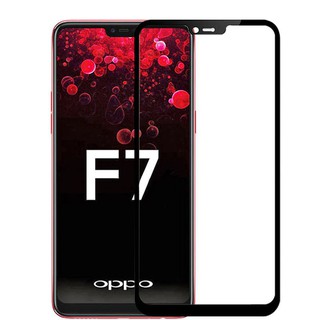 2PCS กระจก OPPO F7 Tempered Glass Full Cover Glue Glass Screen Protector กระจกครอบเต็ม ป้องกันหน้าจอ ฟิล์ม