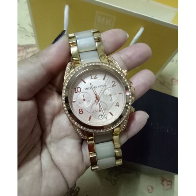 นาฬิกาmichael korsมือสองรุ่นmk5943 blair rose gold