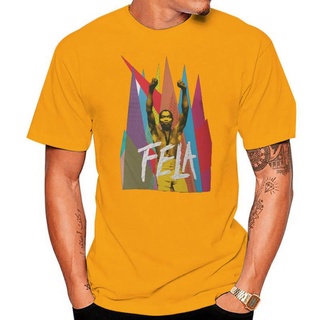 เสื้อยืดผ้าฝ้าย เสื้อยืดแขนสั้นลําลอง พิมพ์ลาย Fela Kuti สําหรับผู้ชาย