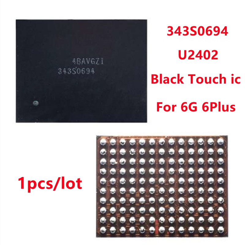 ตัวควบคุมหน้าจอ ic Reball U2402 สําหรับโทรศัพท์ iP 6 1 ชิ้น & ชิปควบคุมชิป 6Plus 6G Black Meson Touch ic 343S0694