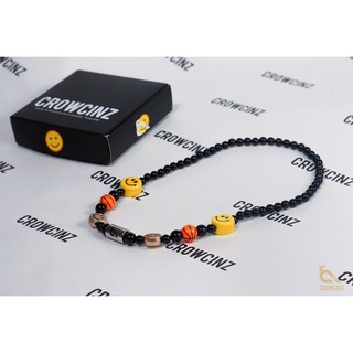 Crowcinz Smiley Necklace (Onyx / V.2 / Basketball) สร้อยคอหินแท้ รุ่นสมายลี่