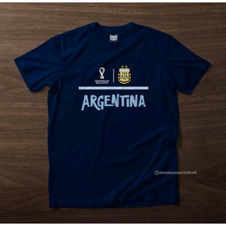 คอลูกเรือเสื้อยืดลําลอง พิมพ์ลาย FIFA WOLRD CUP QATAR 2022 ARGENTIN สําหรับผู้ชาย S-5XL