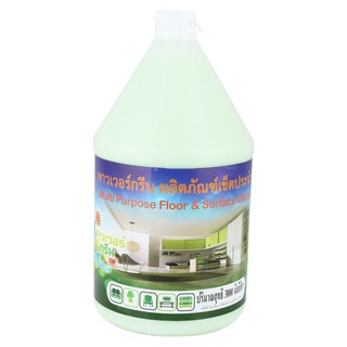 น้ำยาทำความสะอาดพื้น POWER GREEN 3.8 ลิตร สีเขียว  LIQUID CLEANING FLOOR POWER GREEN 3.8L GREEN