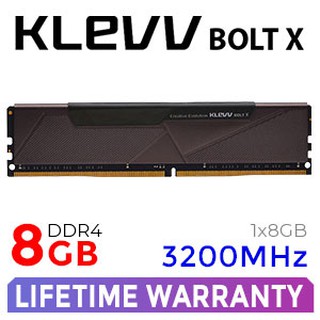 8GB (8GBx1) 3200MHz DDR4 RAM PC (แรมพีซี) KLEVV BOLT X (KD48GU880-32A160T)