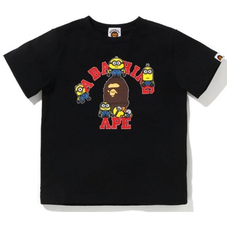 เสื้อคนอ้วน - ใหม่ bape เด็กผู้ชายผู้หญิงแฟชั่นพิมพ์สบาย ๆ สั้นแขนเสื้อยืด