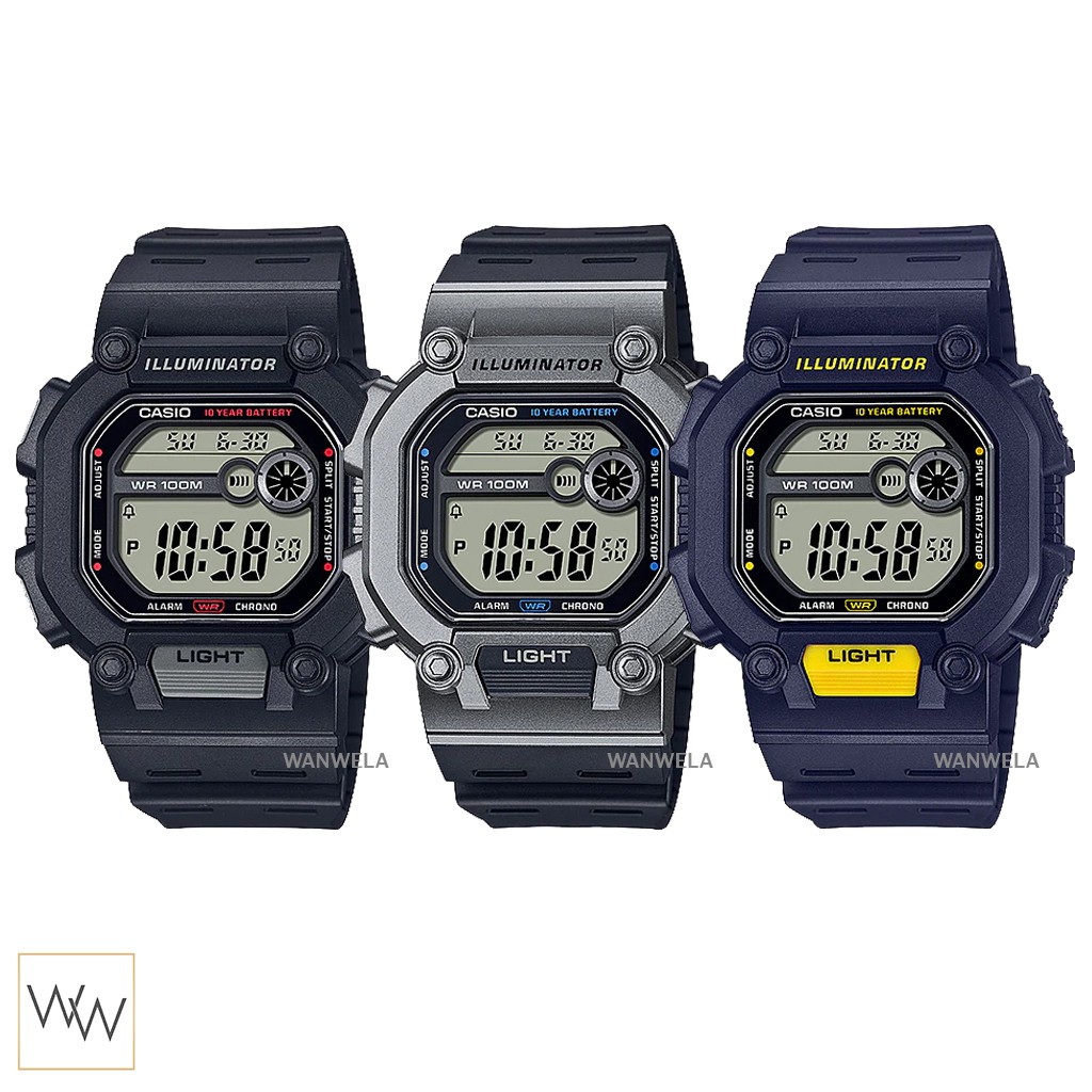 ของแท้ นาฬิกาข้อมือ Casio รุ่น W-737H พร้อมกล่อง