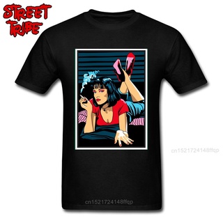 ใหม่ เสื้อยืดแขนสั้น คอกลม พิมพ์ลาย Pulp Fiction เซ็กซี่ สําหรับผู้ชาย Mfmlgi25Hjpheg91