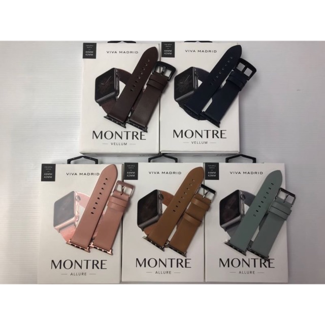 VIVA Apple Watch Genuine Leather (สายหนังแท้)  Vellum/Allure Series 42-44mm.