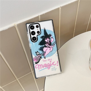 CASETIFY เคสโทรศัพท์มือถือแบบนิ่ม TPU ใส กันกระแทก ลายเด็กผู้หญิงน่ารัก【Magic girl】แฟชั่น สําหรับ Samsung Galaxy S23 Ultra Plus S22 Ultra S20 S21 Ultra Plus S20+