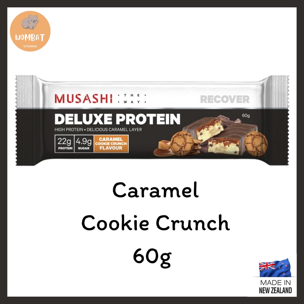 Musashi Protein Bar โปรตีนบาร์ Caramel Cookie Crunch 60g