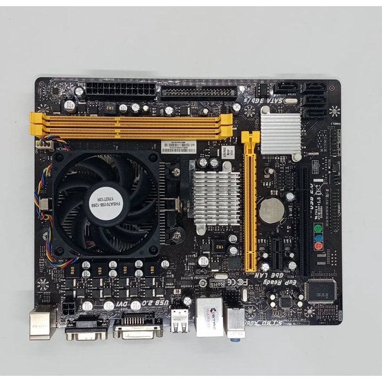 เมนบอร์ด Biostar A960D+ V2 (AM3+)+ Cpu Amd Phenom X4 955+ Heatsink