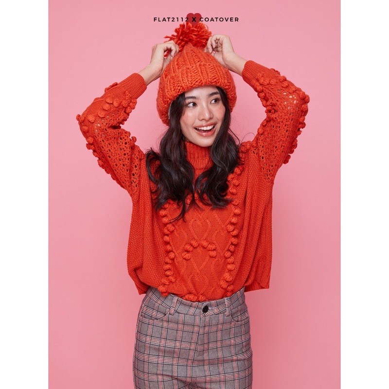 พร่อมส่ง ‼️Flat2112 X Coatover ของแท้ 💯 งานทอลายหัวตรง เสื้อด้านหน้าและแขนเสื้อ และพิเศษตรงที่มาพร้อ