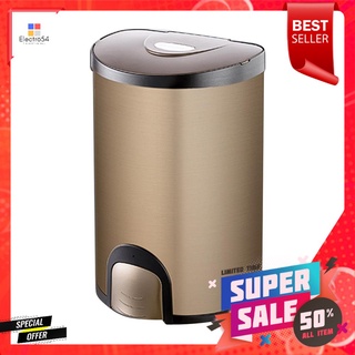 ถังขยะอัจฉริยะ NINESTAR QDT 15 ลิตร น้ำตาลทองSMART TRASH CAN NINESTAR QDT 15L GOLDEN BROWN