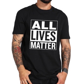 เสื้อผู้ชายเท่ - เสื้อยืดผู้ชายปี 2022 All Lives Matter Justice for All Equality เสื้อยืด 100% ฤดูร