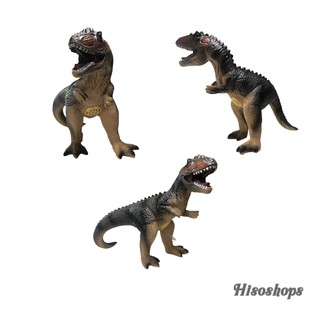 Dinosaur Model โมเดลไดโนเสาร์ สายพันธุ์กินเนื้อ มีเสียงเหมาะแก่การสะสมและเสริมสร้างพัฒนาการ dinosaur สีเทา