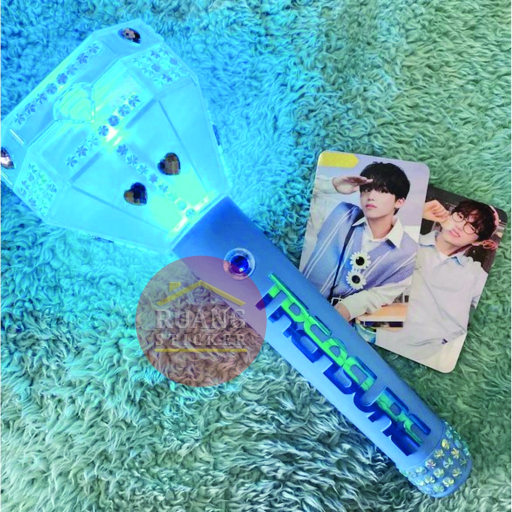 INSTANTLY FINISHED HOLOGRAM TREASURE STICKERS TREASURE LIGHTSTICK MEMBER NAME LIGHTSTICK DECAL STICK